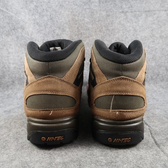 Hi Tec Shoes Mens 12 Hiking Boot Leather Waterproof Lace Up Combat Utility Brown main image 7